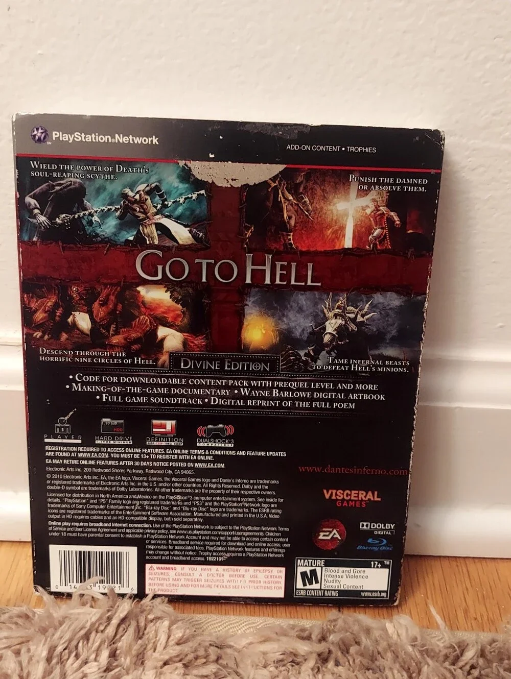 Dante's Inferno Divine Edition Ps3 Complete Dantes Inferno complete w manual cib